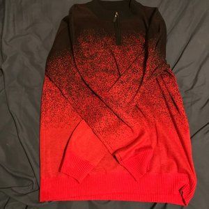 Black and Red Turtle Neck